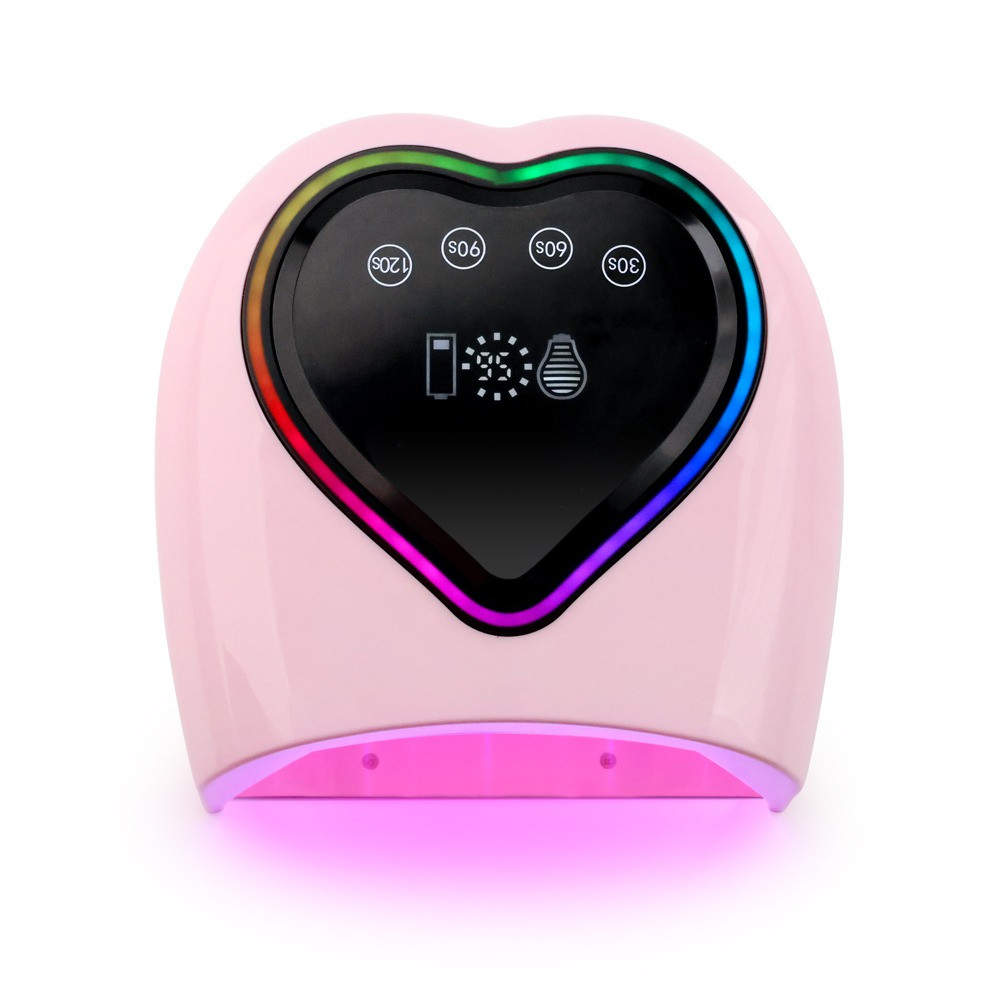 Heart Rainbow Led Lamp - Pink